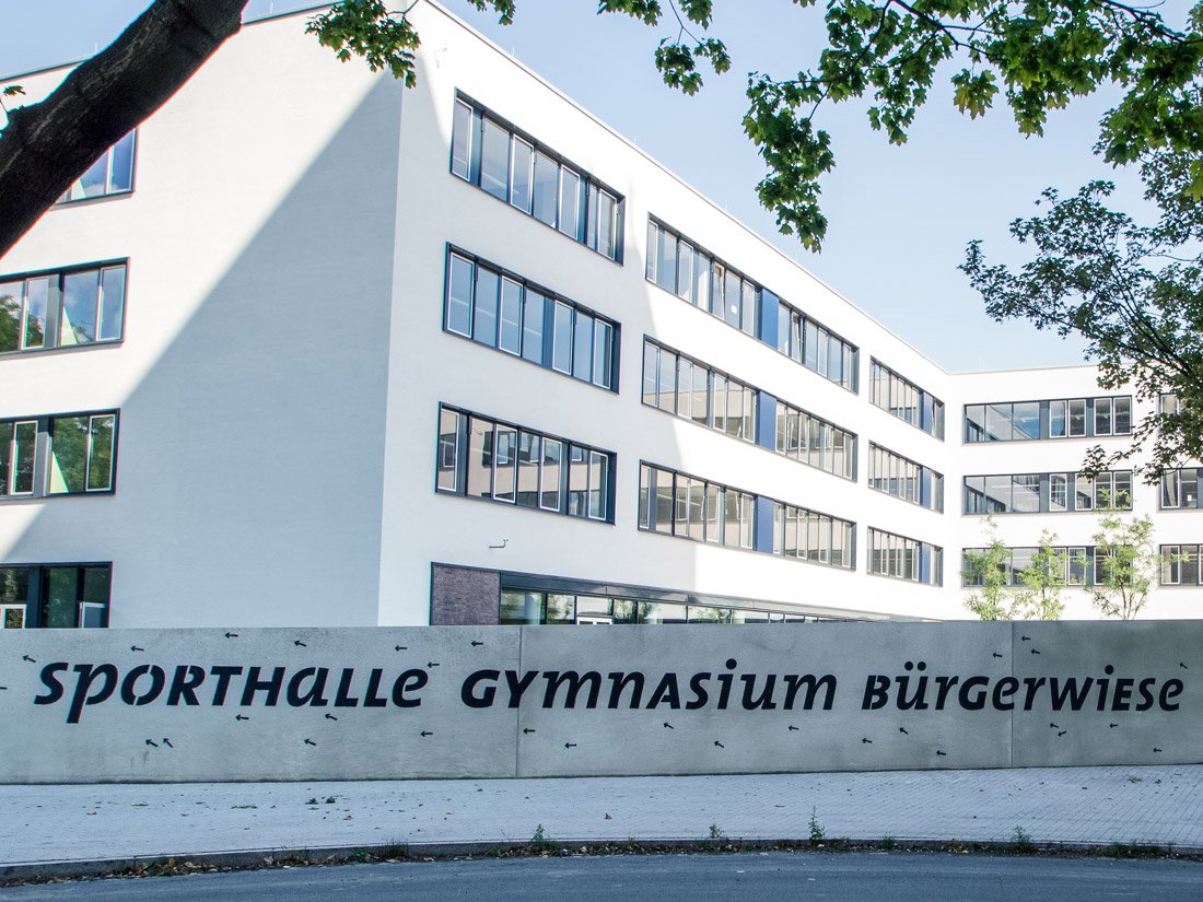 Aussenansicht Gymnasium Bürgerwiese in Dresden